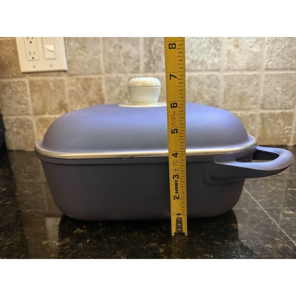 Essen Cast Iron Blue Casserole Baking Pan Argentina 11 in Square Dutch Oven Cook